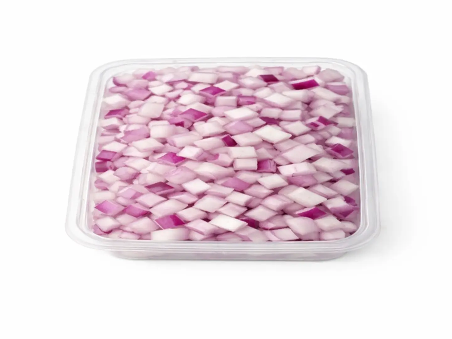 بصل احمر مكعبات