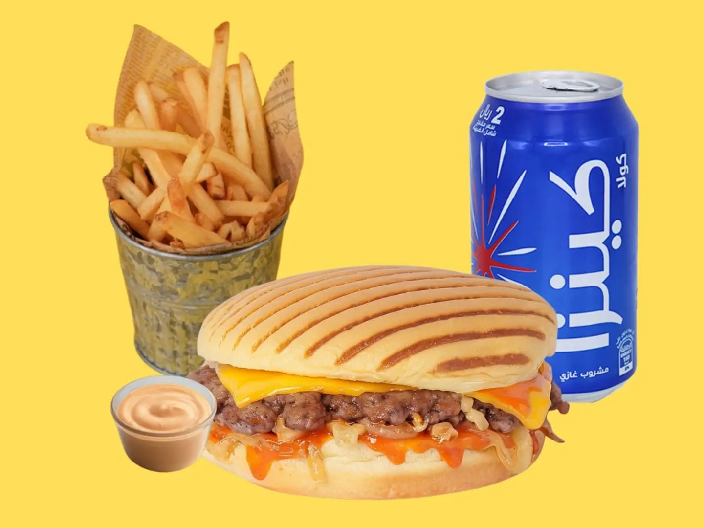 وجبة فلات بيف برجر