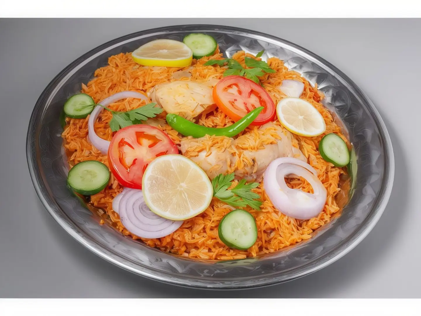 Half A Plate Of Madghot Mazza Red