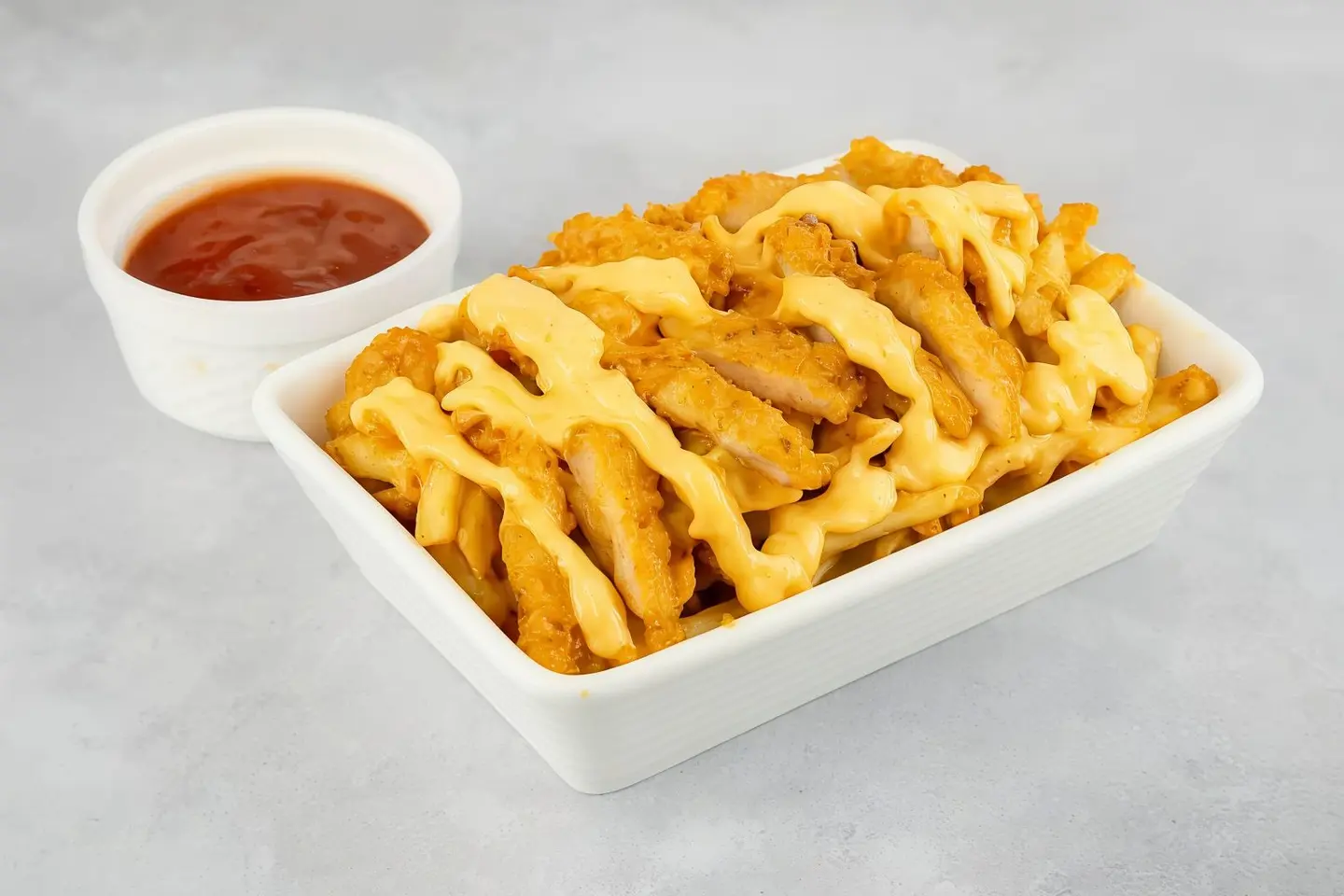 فرايز بالزنجر والجبنة الشيدر