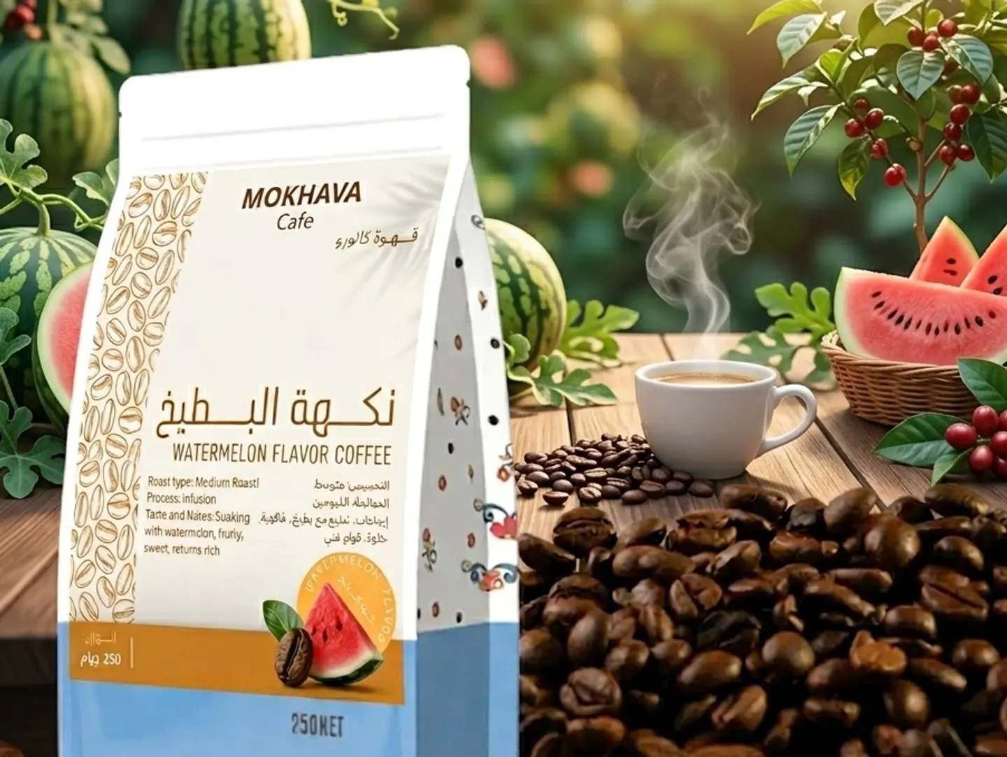 قهوة مختصة بنكهة الحبحب 250 جرام