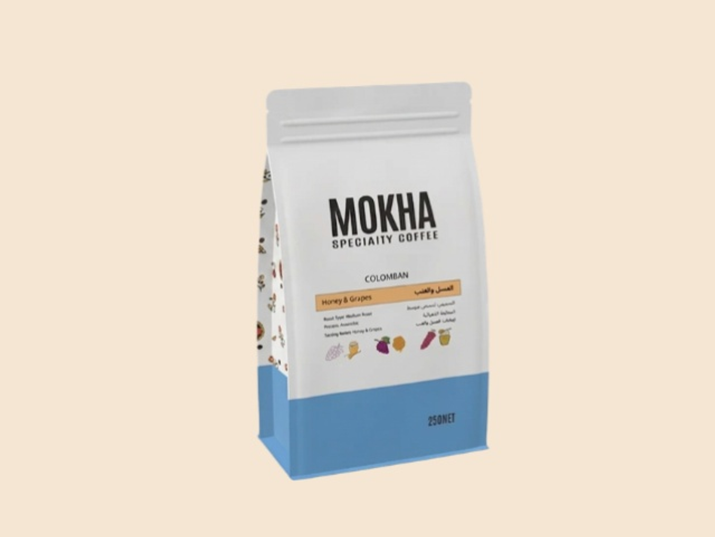 Mokha Specialty Coffee Grape Flavor 250g