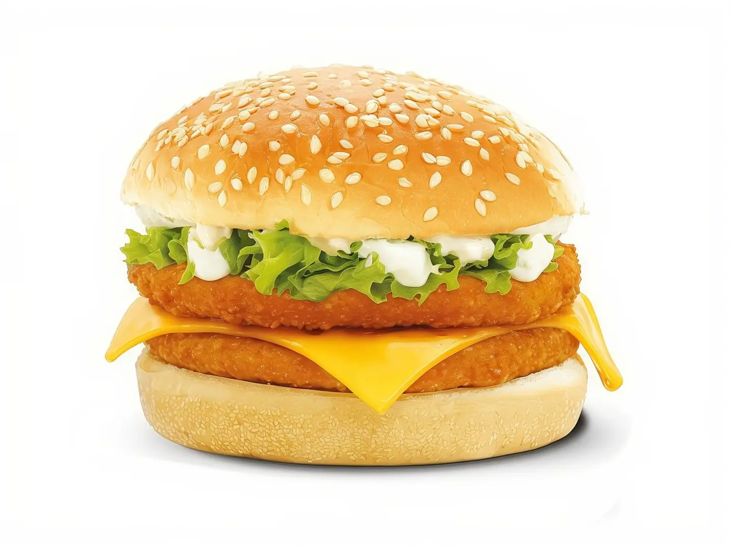 دبل برجر دجاج - بدون وجبة