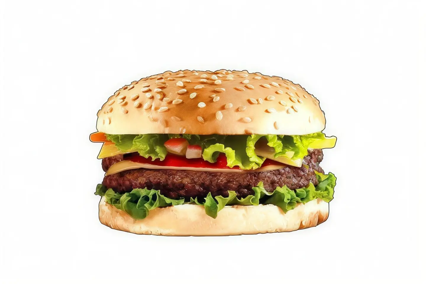 برجر اللحم سنقل - بدون وجبة