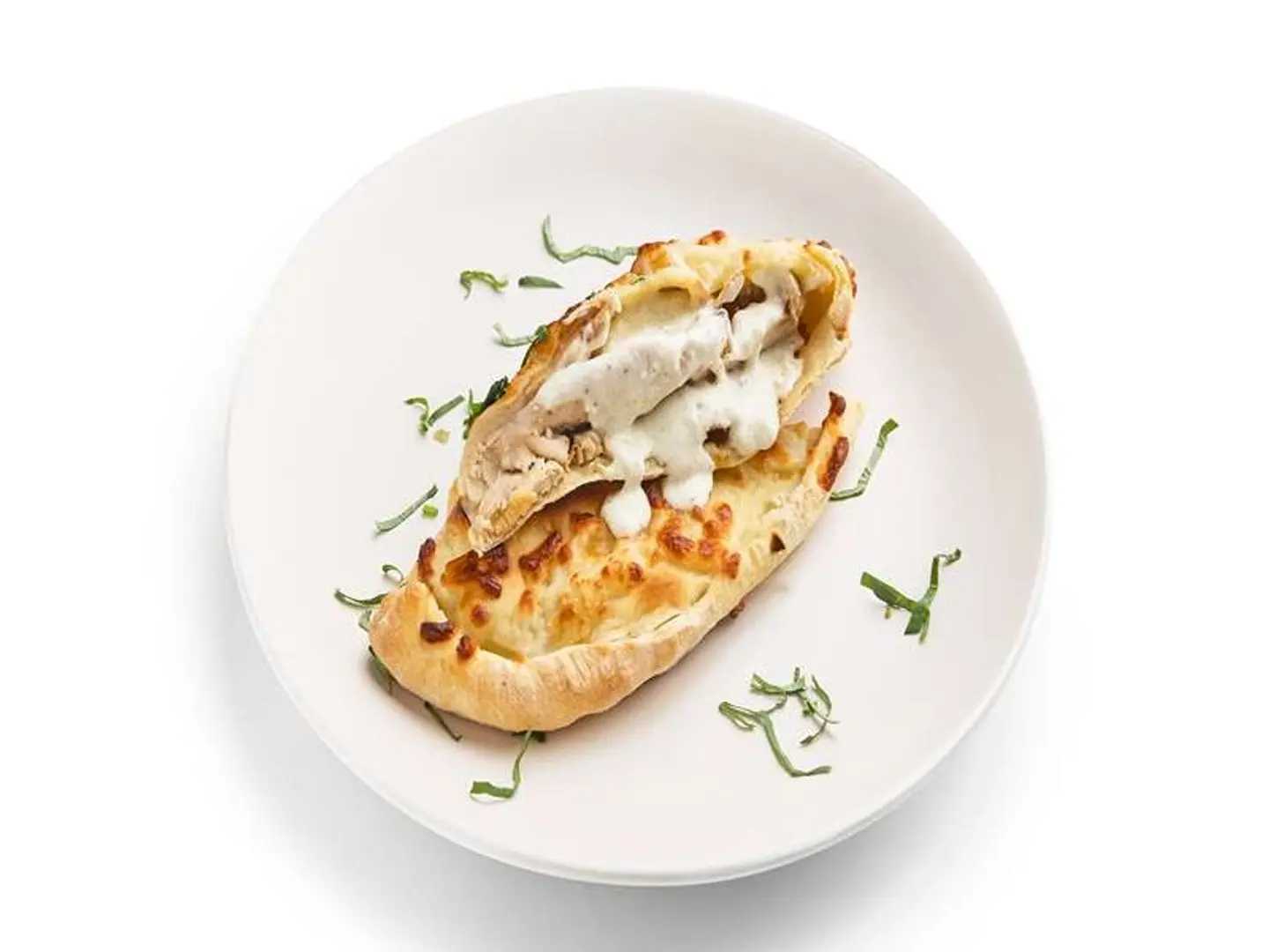 Chicken Alfredo Calzone