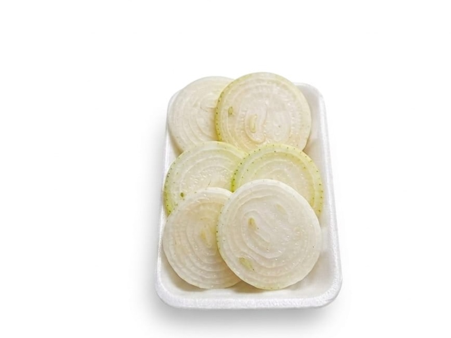 بصل ابيض حلقات صحن