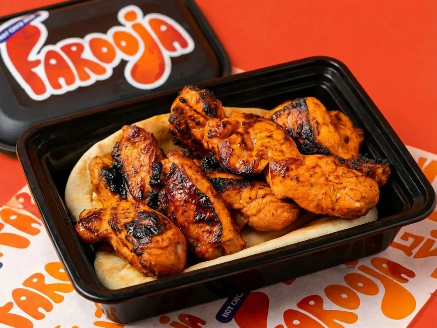 Half Grilled Charcoal Chicken Plain