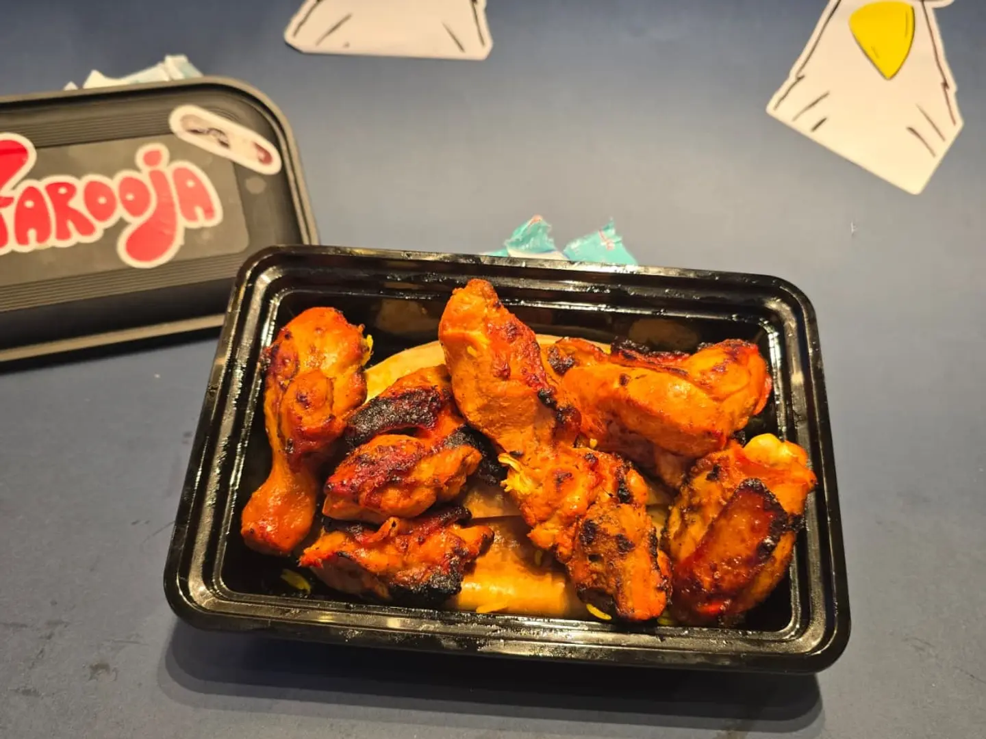 Half Grilled Charcoal Chicken Spicy Plain