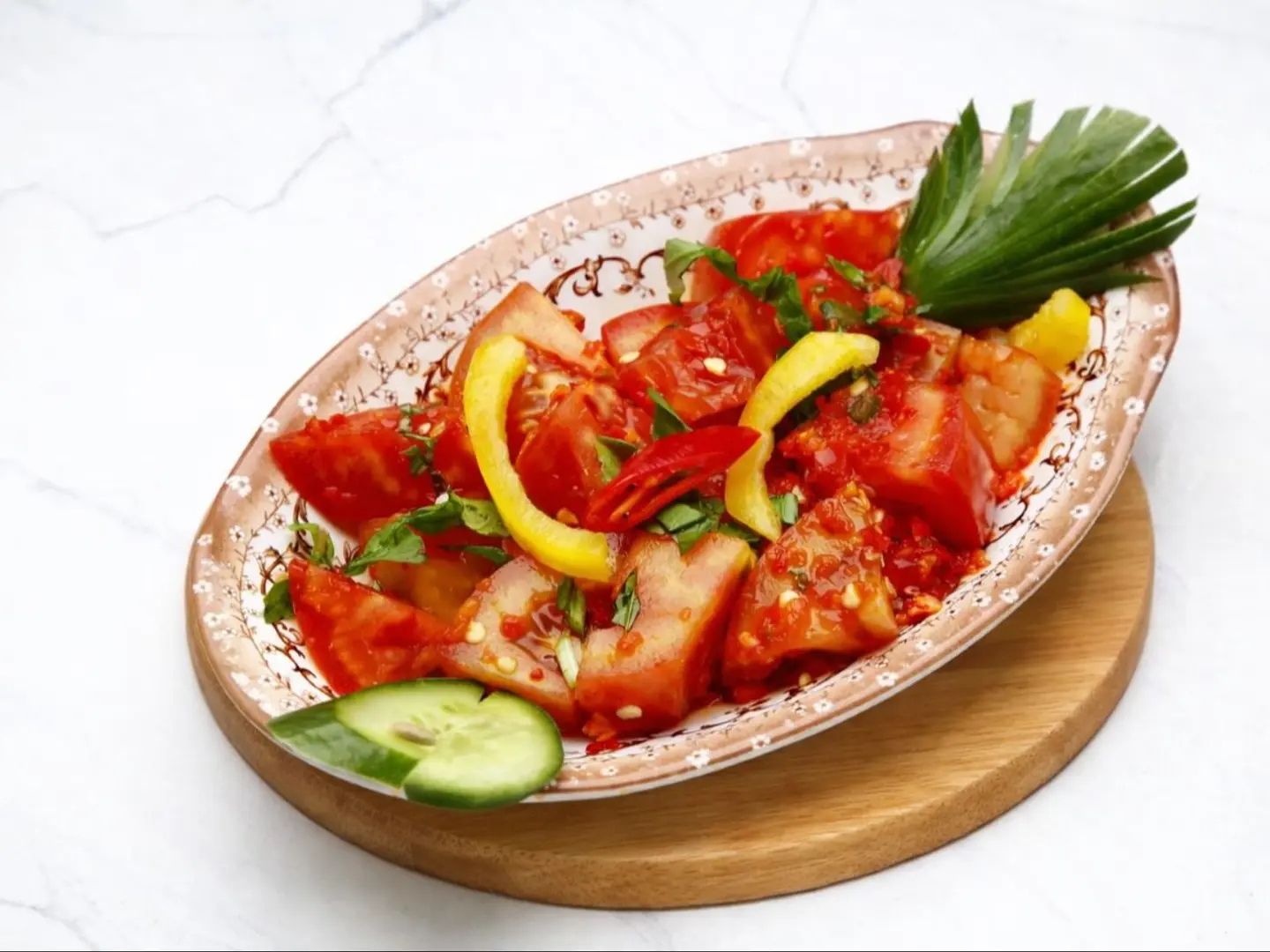 طماطم بالخل والثوم