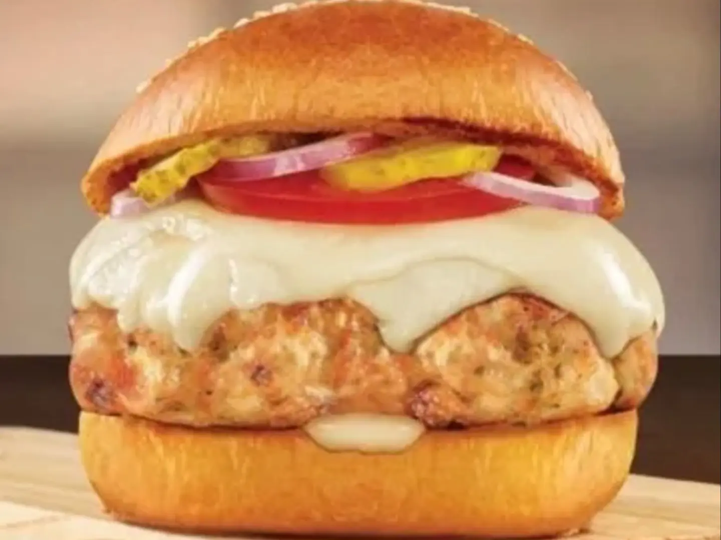 برجر دجاج بالجبنة