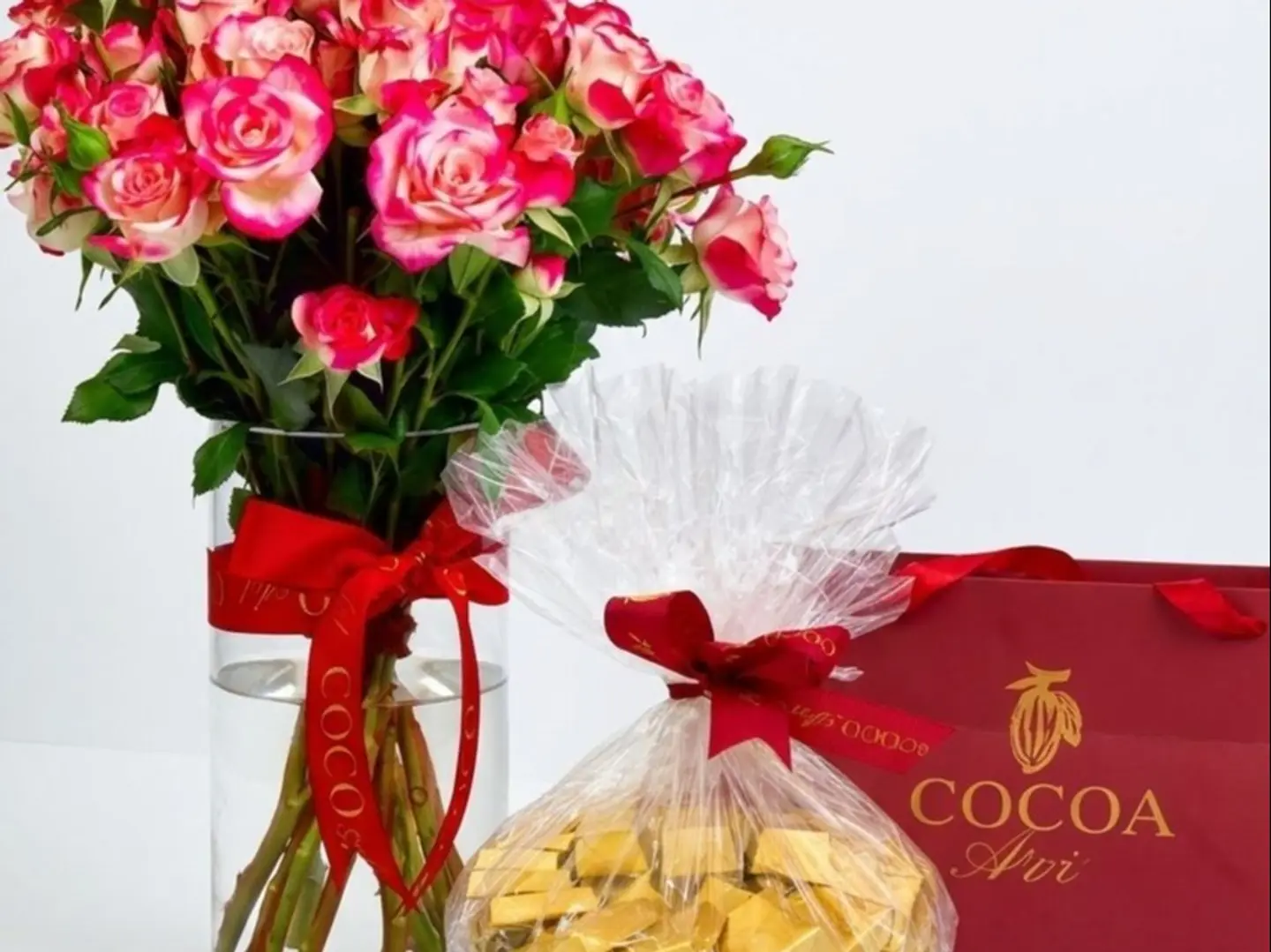 Flowers & Wrapped Sweets Platter