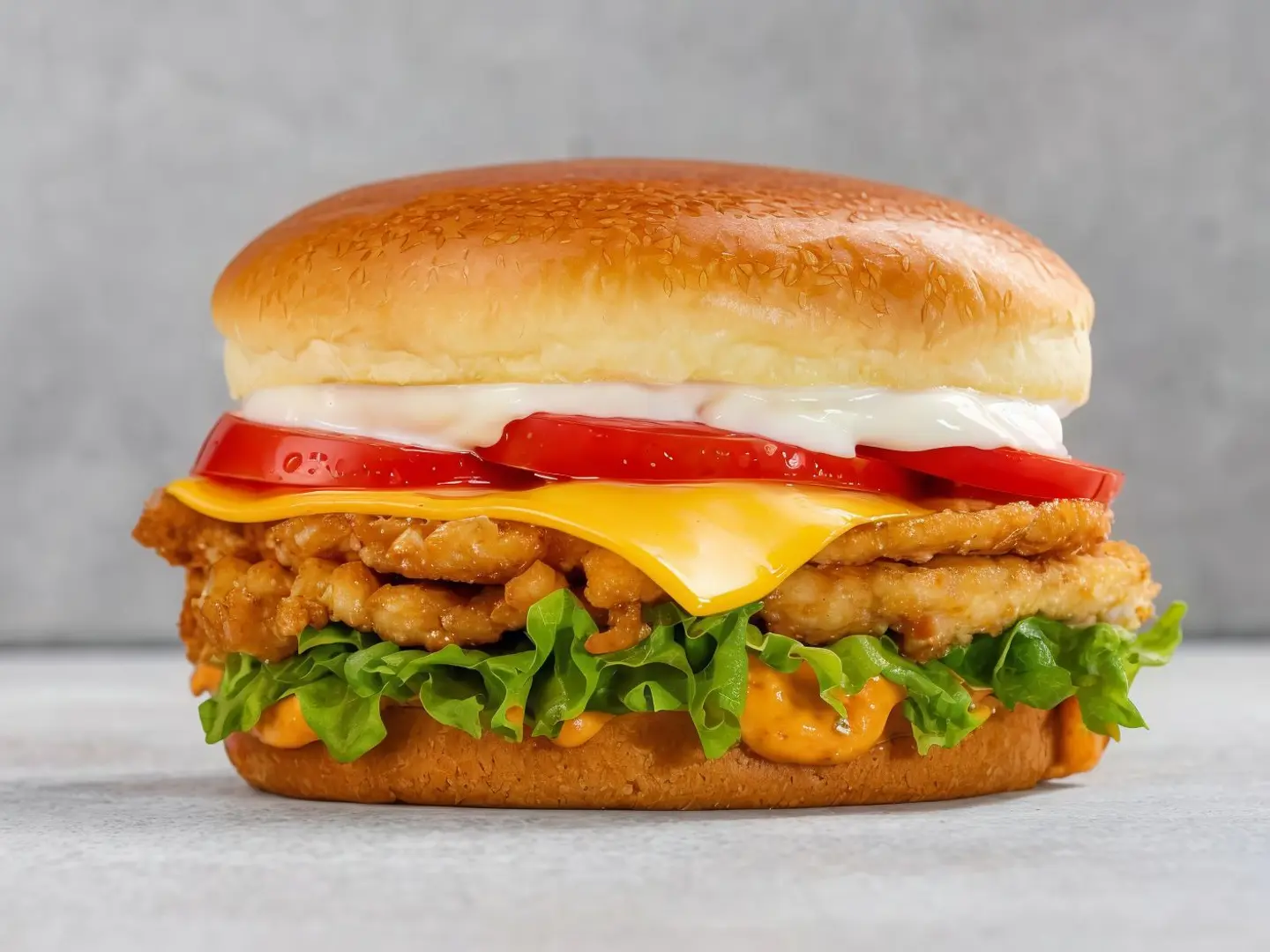 برجر دجاج مقرمش