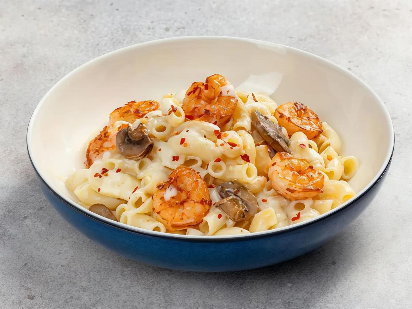 باستا المعكرونة والروبيان