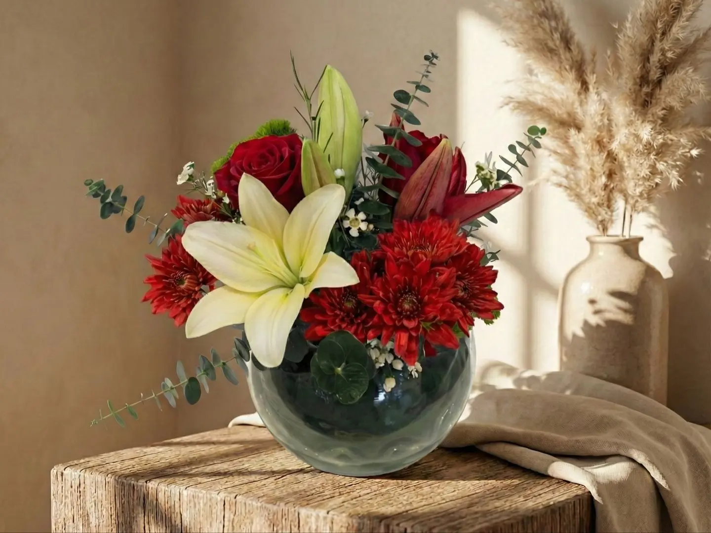 فازه السنة الجديدة طاولة