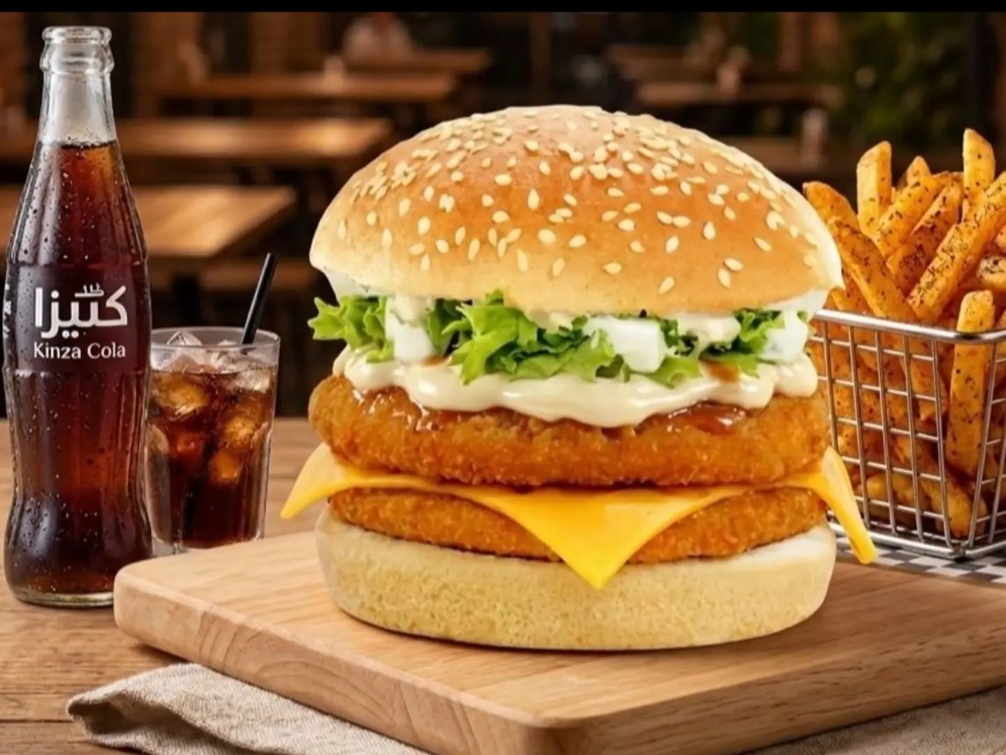 Yum Chicken Double Burger