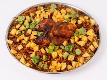 نصف دجاجة كبسة دجاج