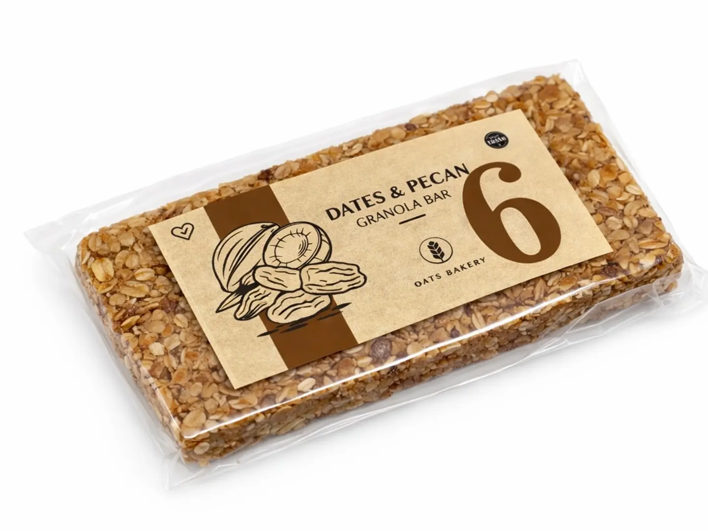 جرانولا بار التمر والبيكان