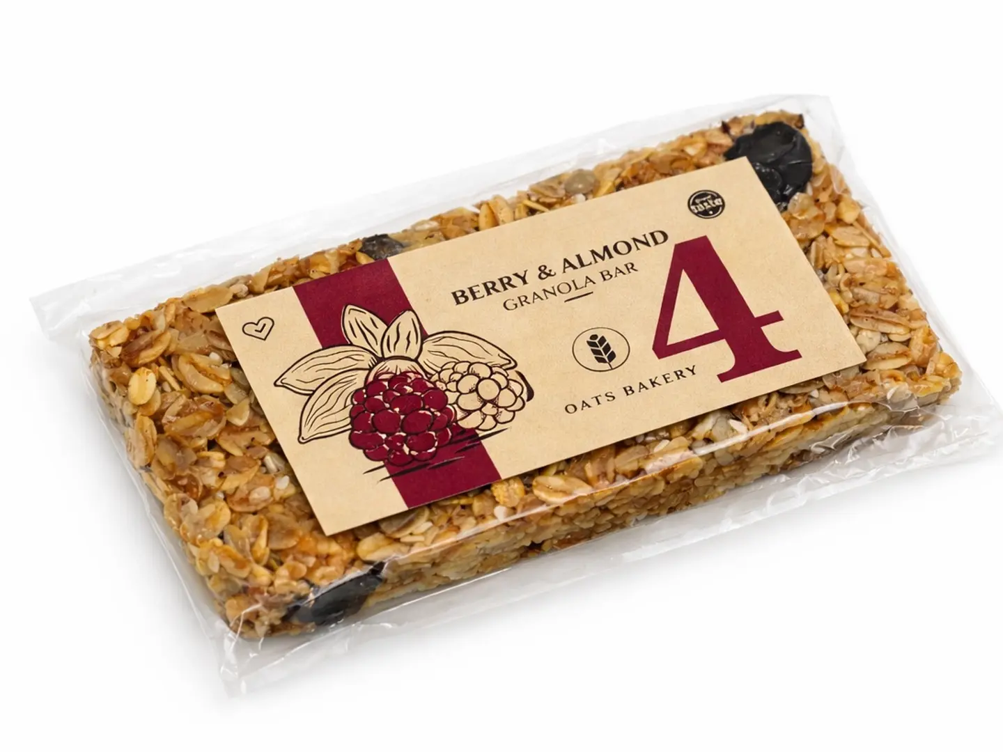 جرانولا بار التوت واللوز