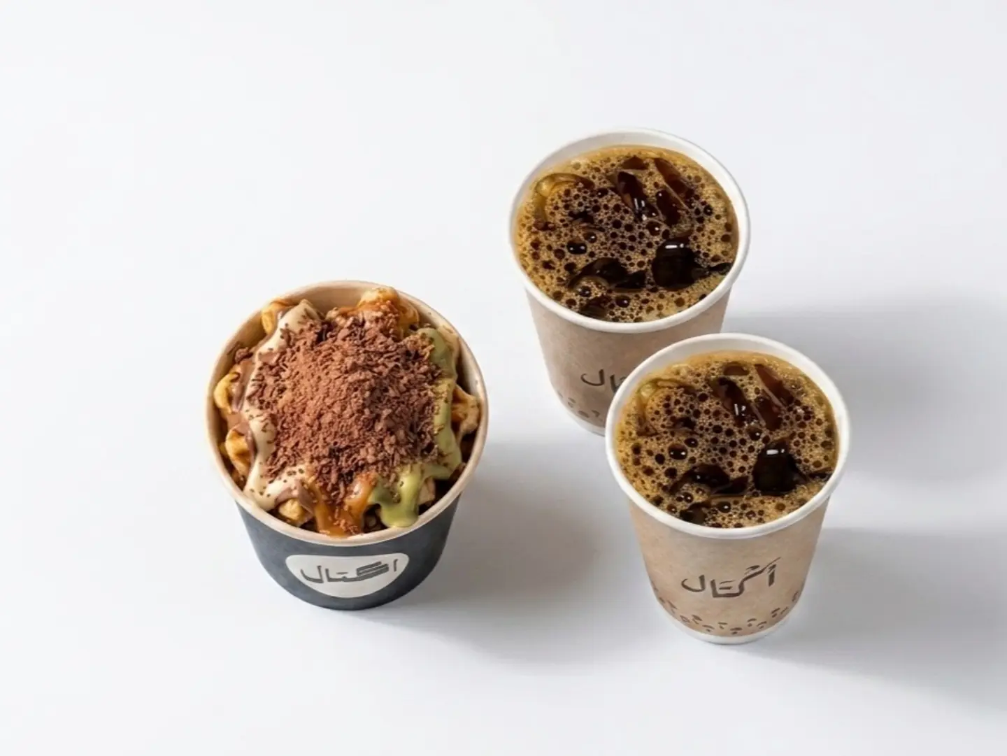 2x Coffee Of The Day + Large Fettuccine Crepe Mixed Sauce