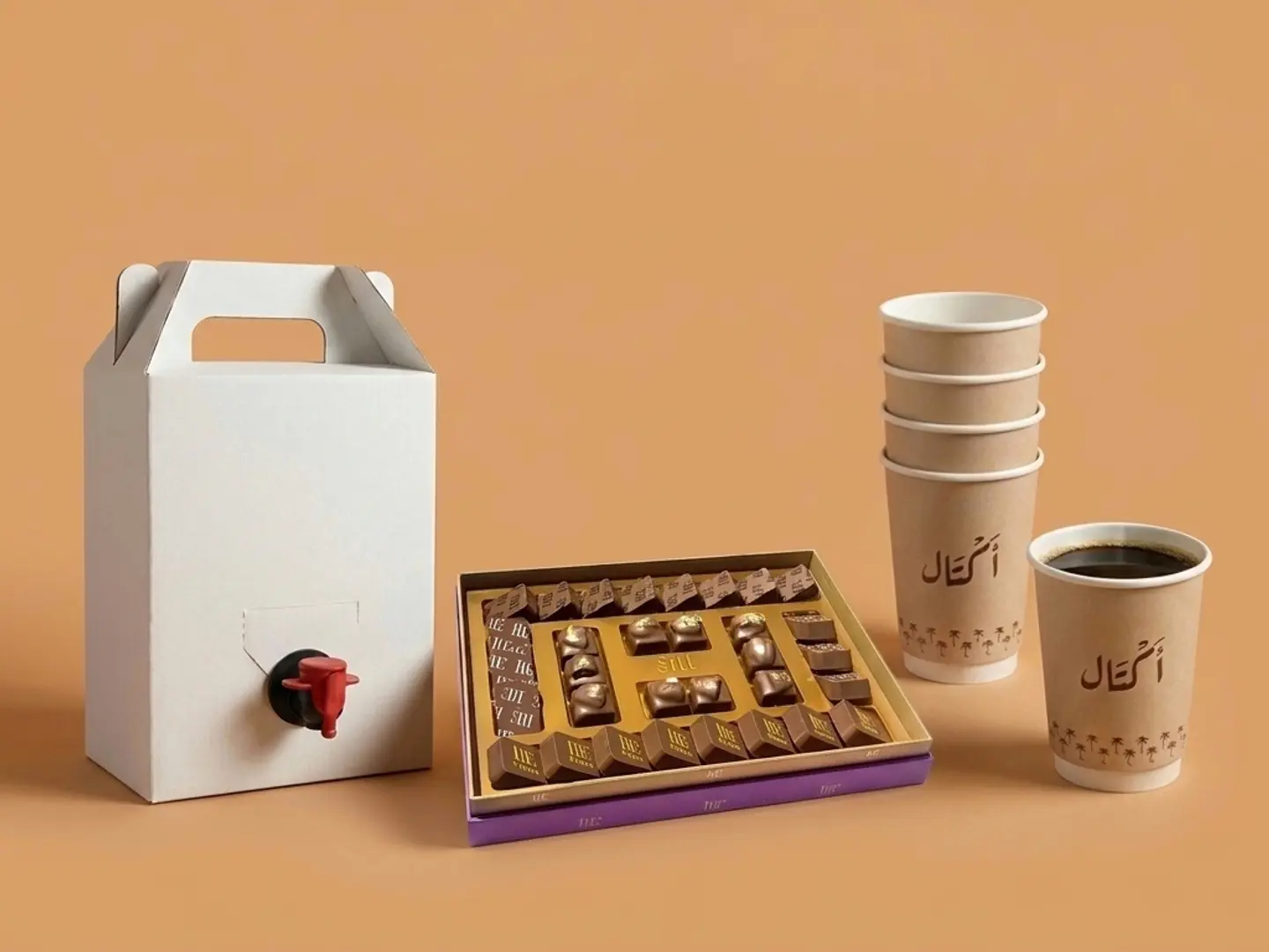 لتر قهوة اليوم مع بوكس شوكلت