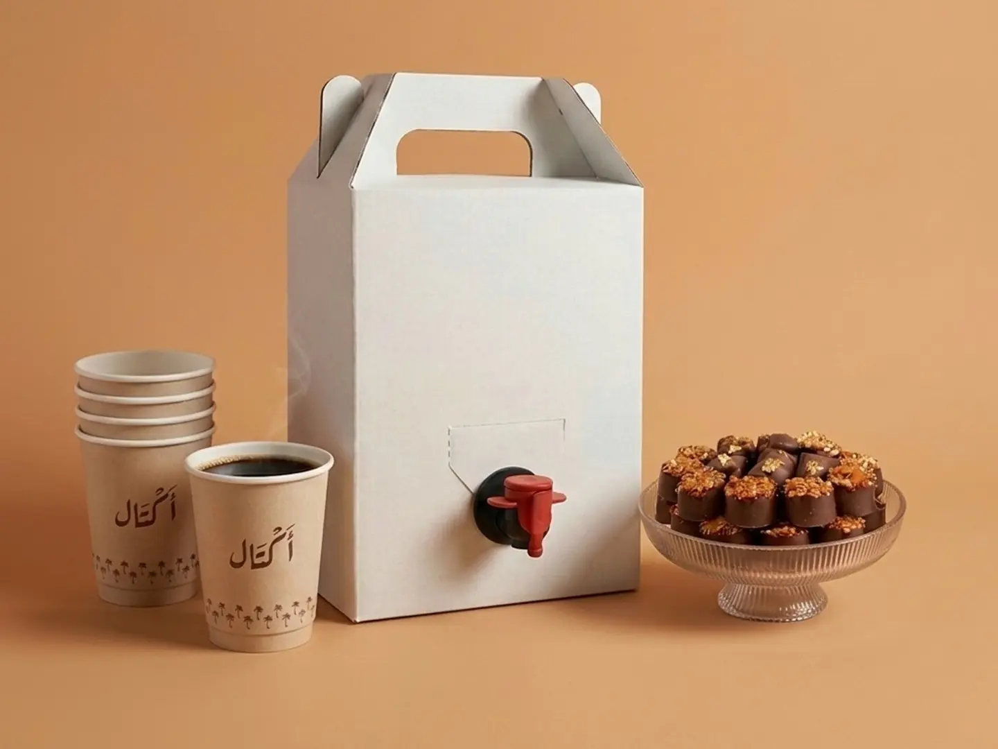 لتر قهوة اليوم مع صحن شوكلت