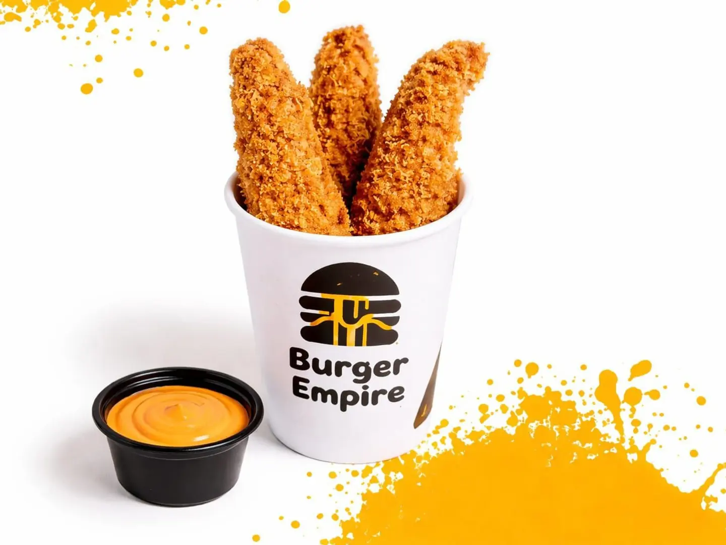 3 قطع من شرائح اللحم مع الصلصة