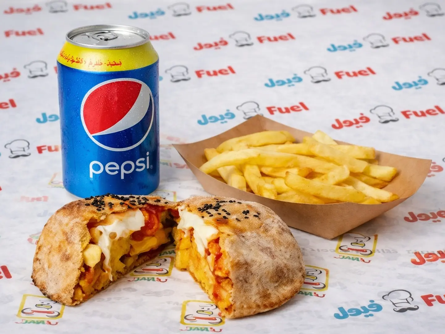 وجبة برجر فيول براون