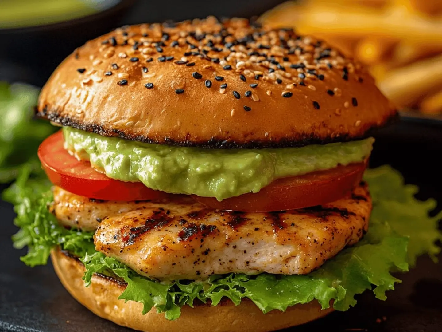 Chicken Burger Charcoal