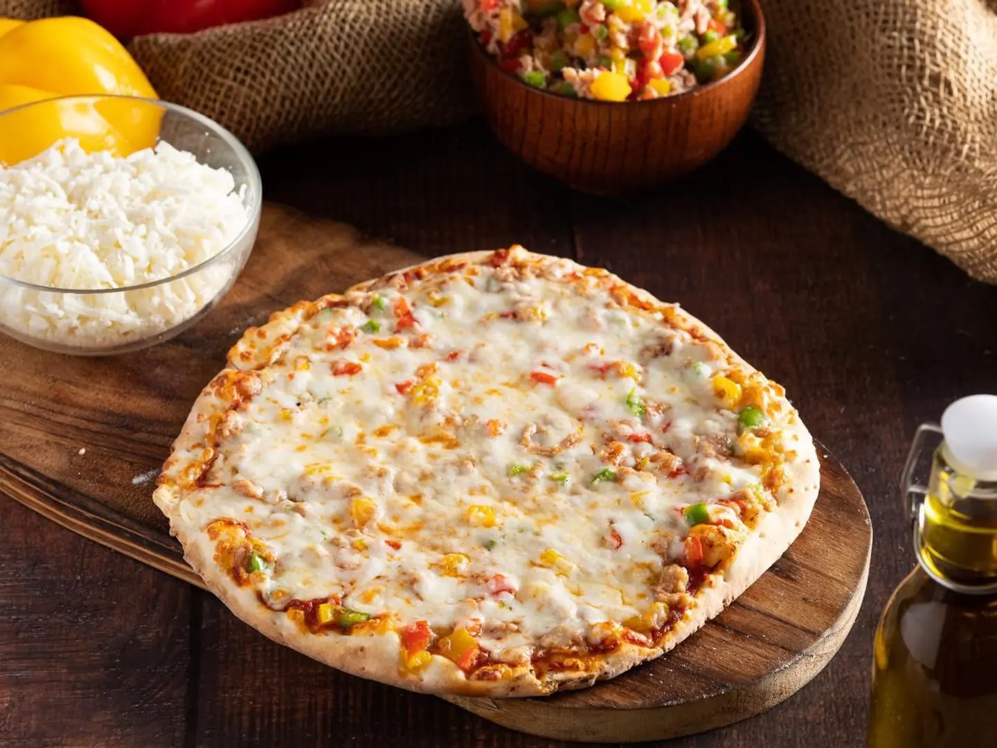 ‏تونة خضار جبنة