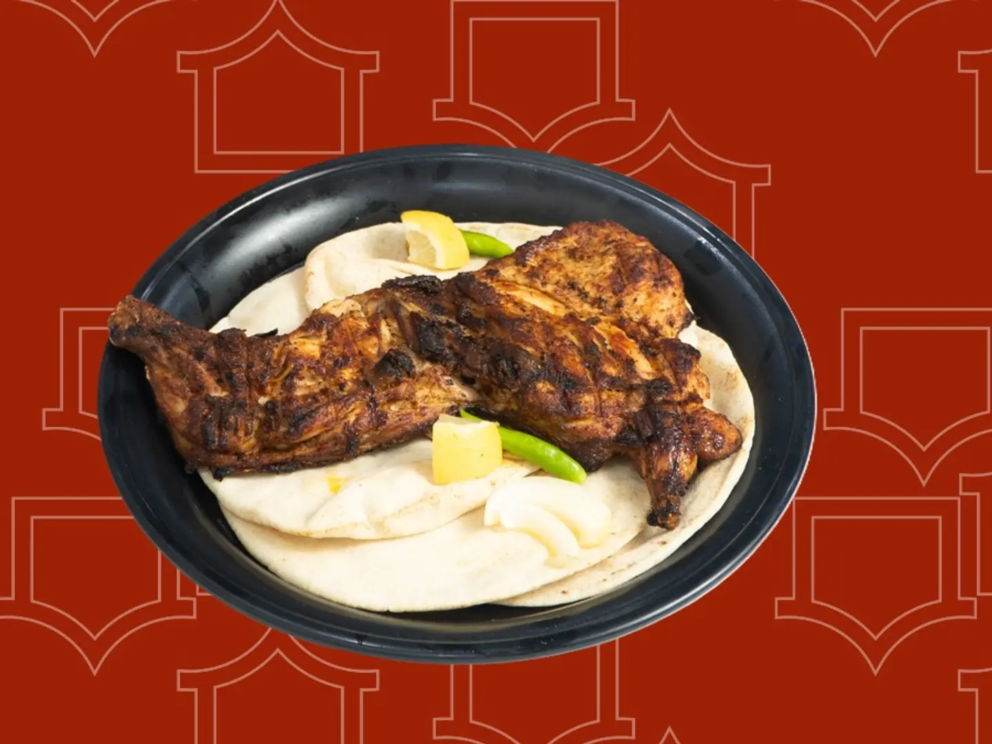 Half Chicken On Coal Without Rice