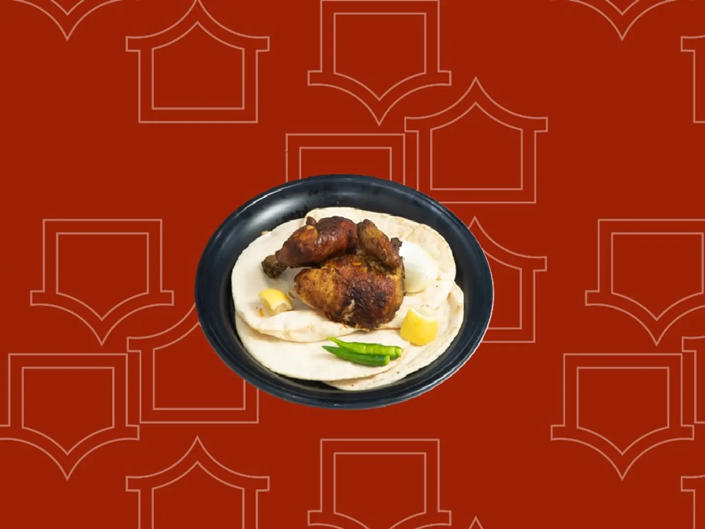 Half Grilled Chicken Without Rice