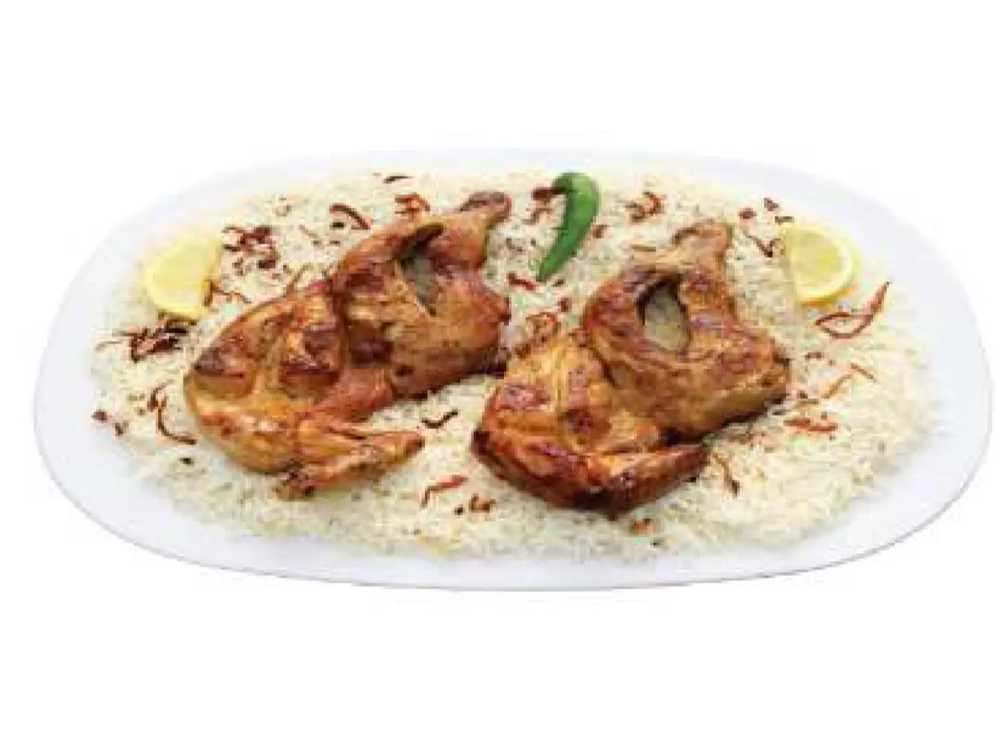 Whole Charcoal Grilled Chicken With Rice