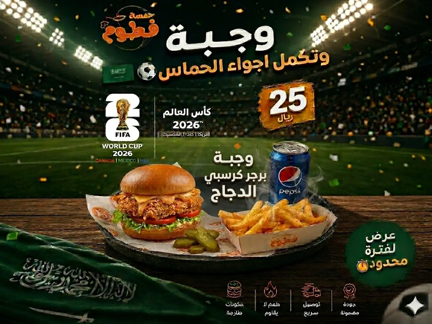 وجبة كرسبي الدجاج