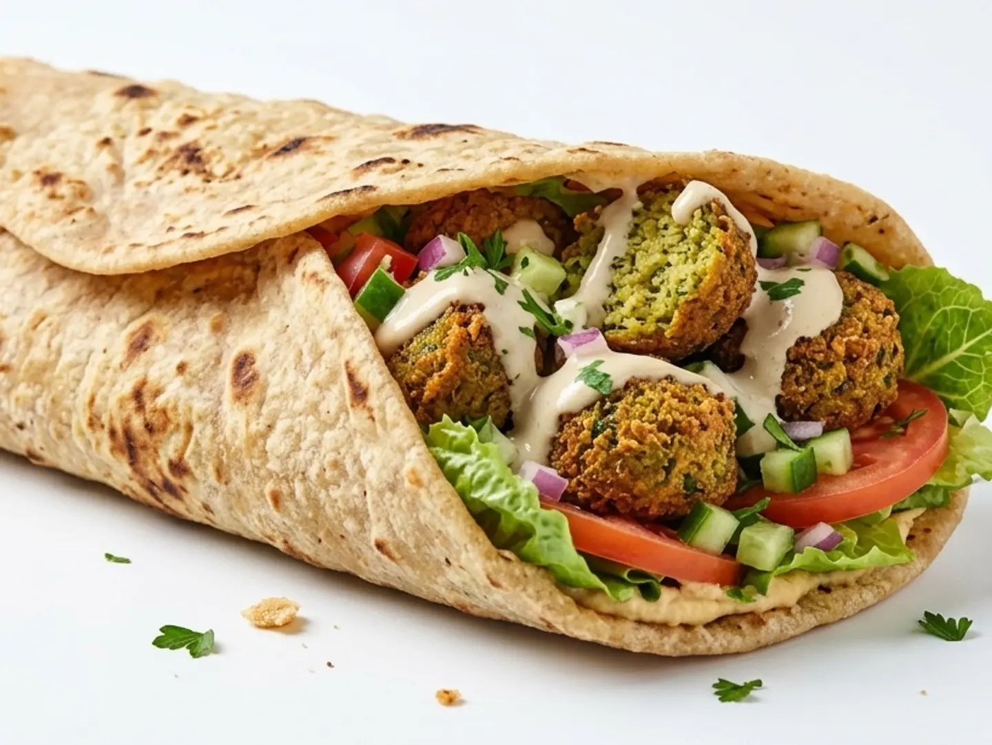 فلافل خبز شباتي