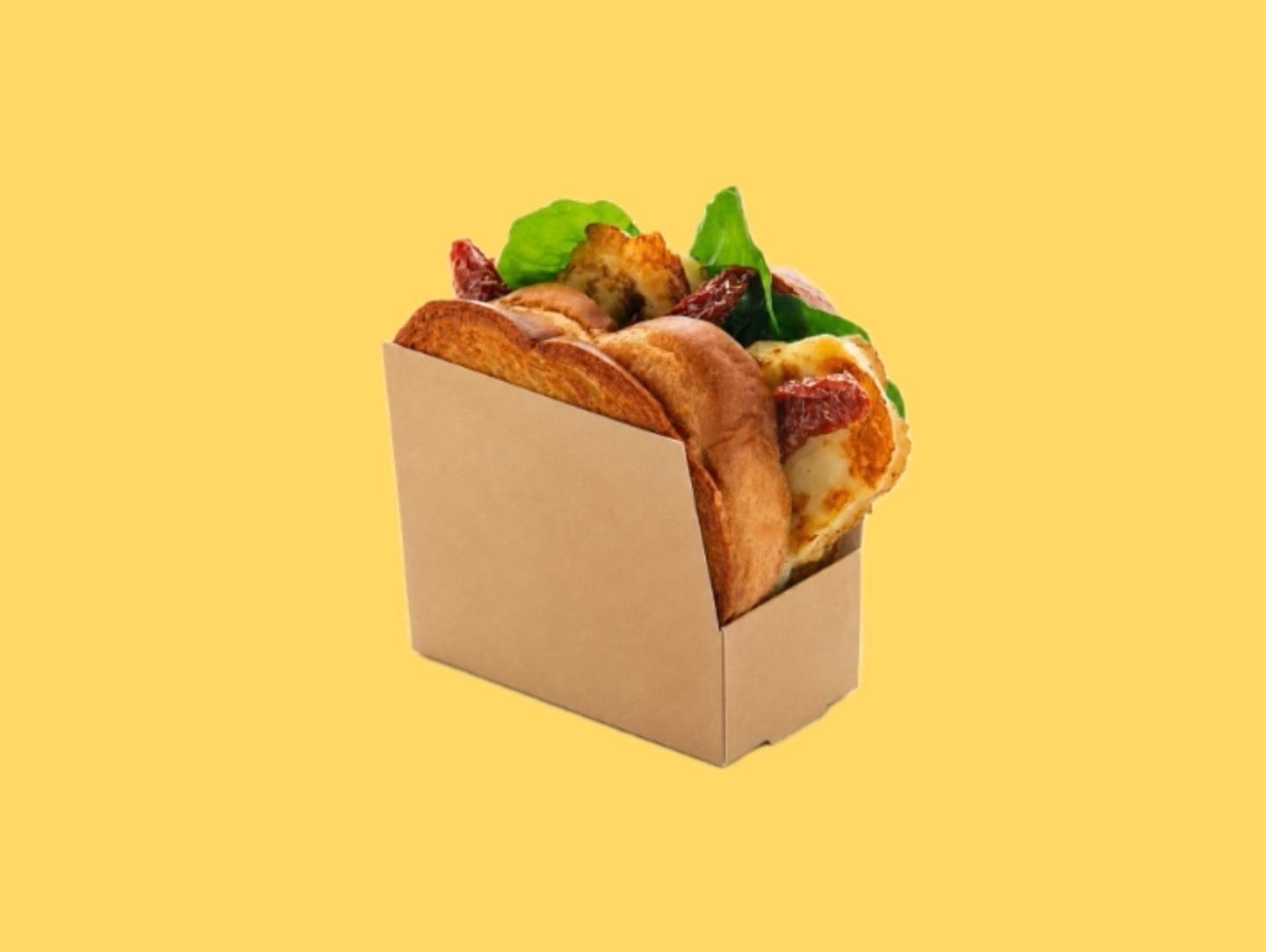 Brioche Pesto Halloumi