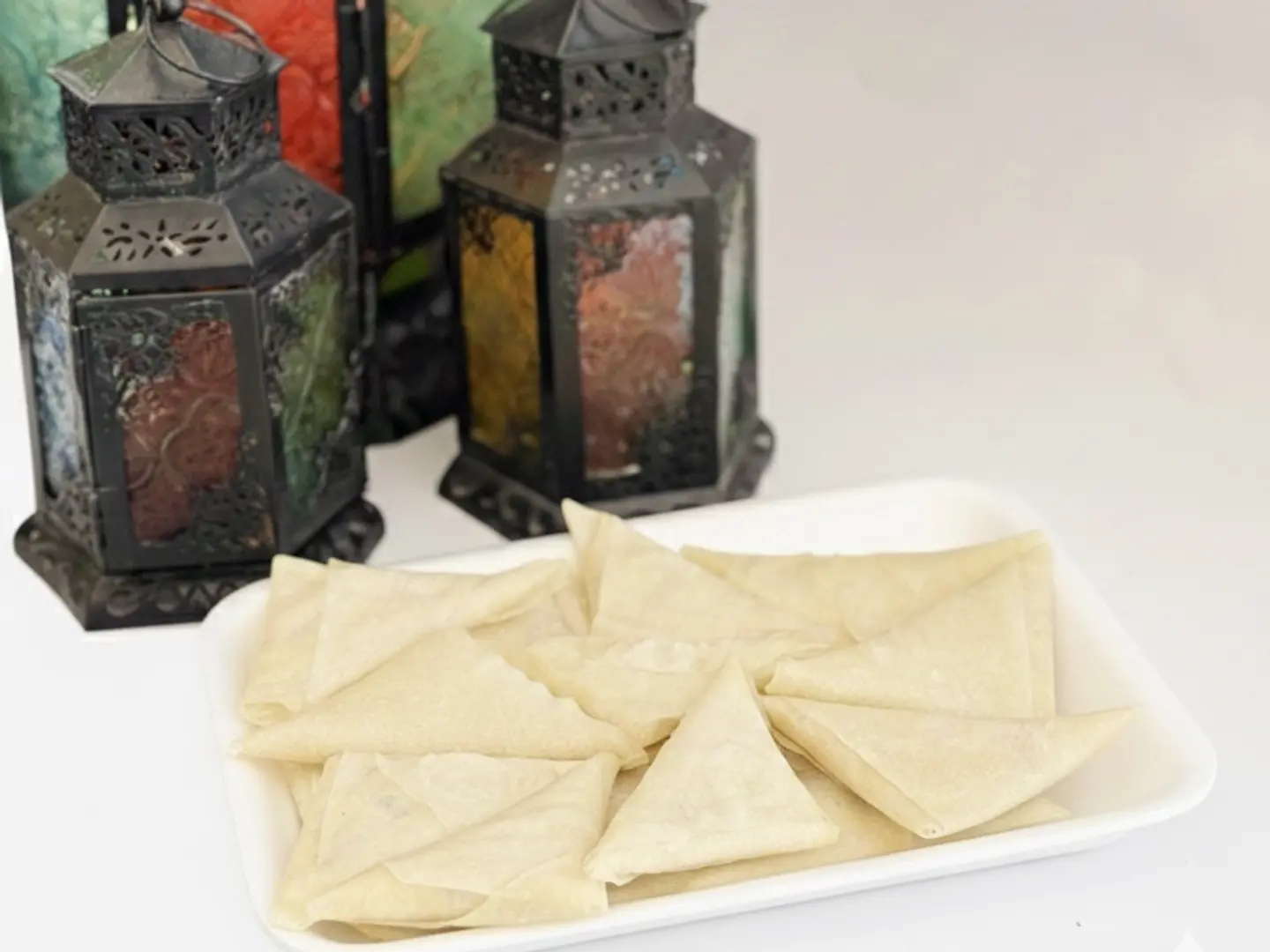 15 قطعة مفرزنات سمبوسة دجاج