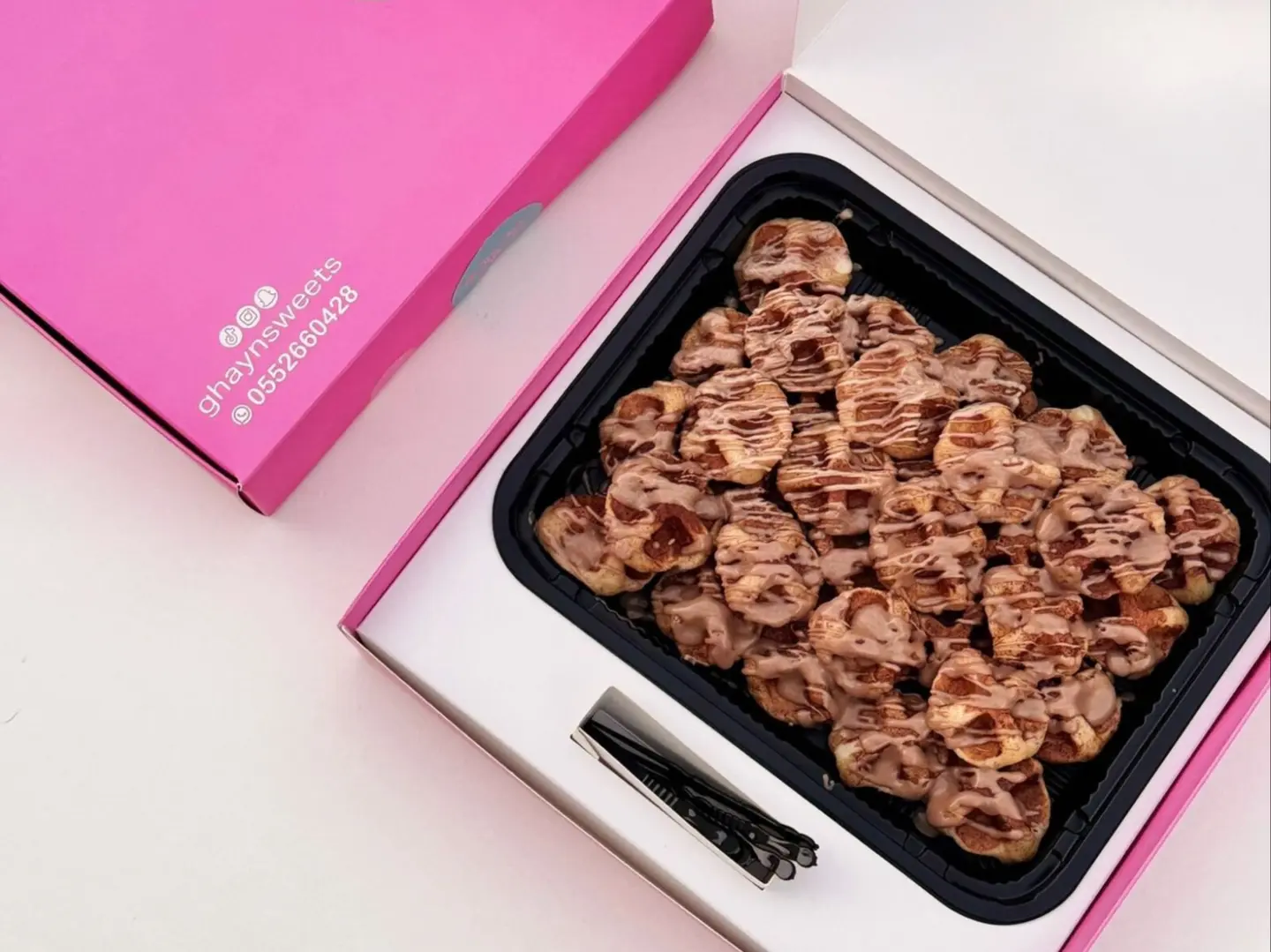 ميني وافل محشي جبن كندر