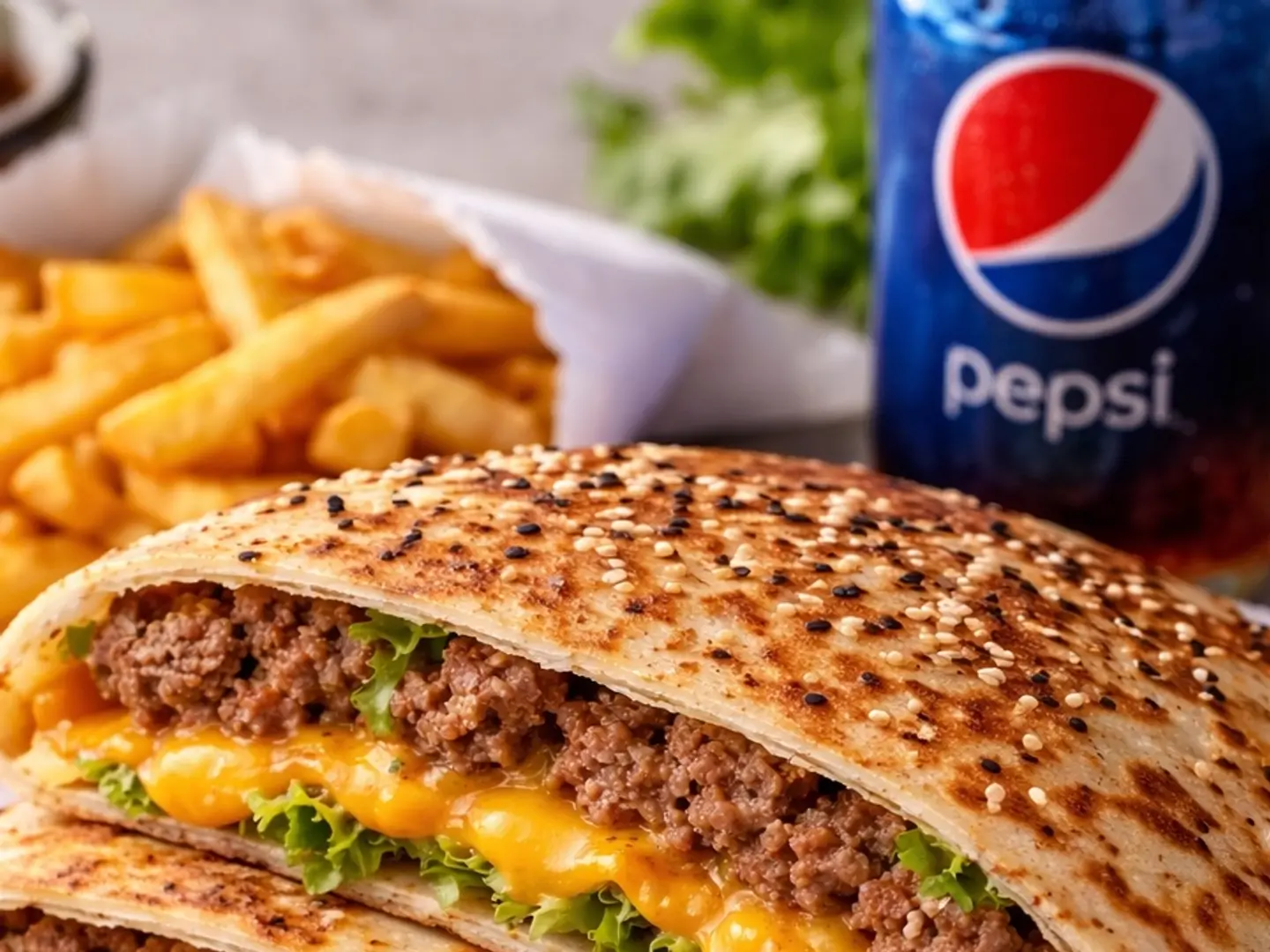 اوفن برجر دجاج بلفرن وجبه