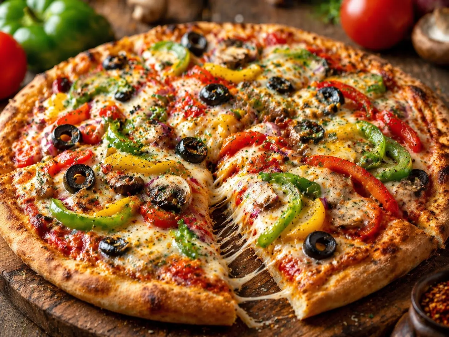 بيتزا خضار - كبير