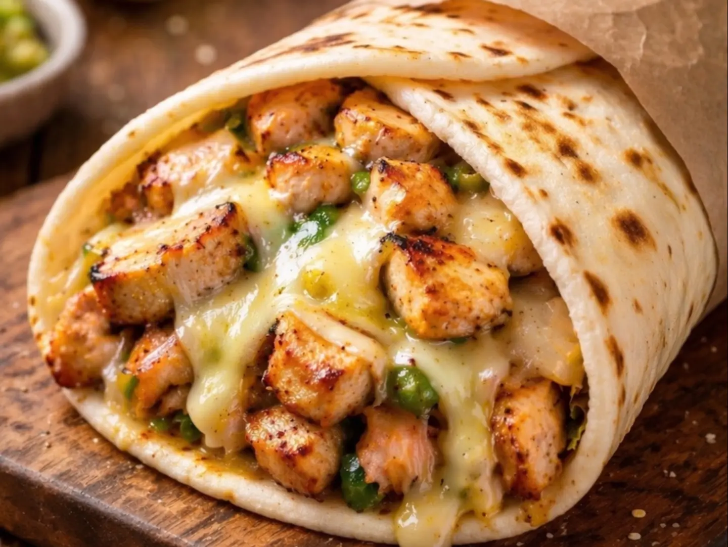 مقلقل دجاج جبن