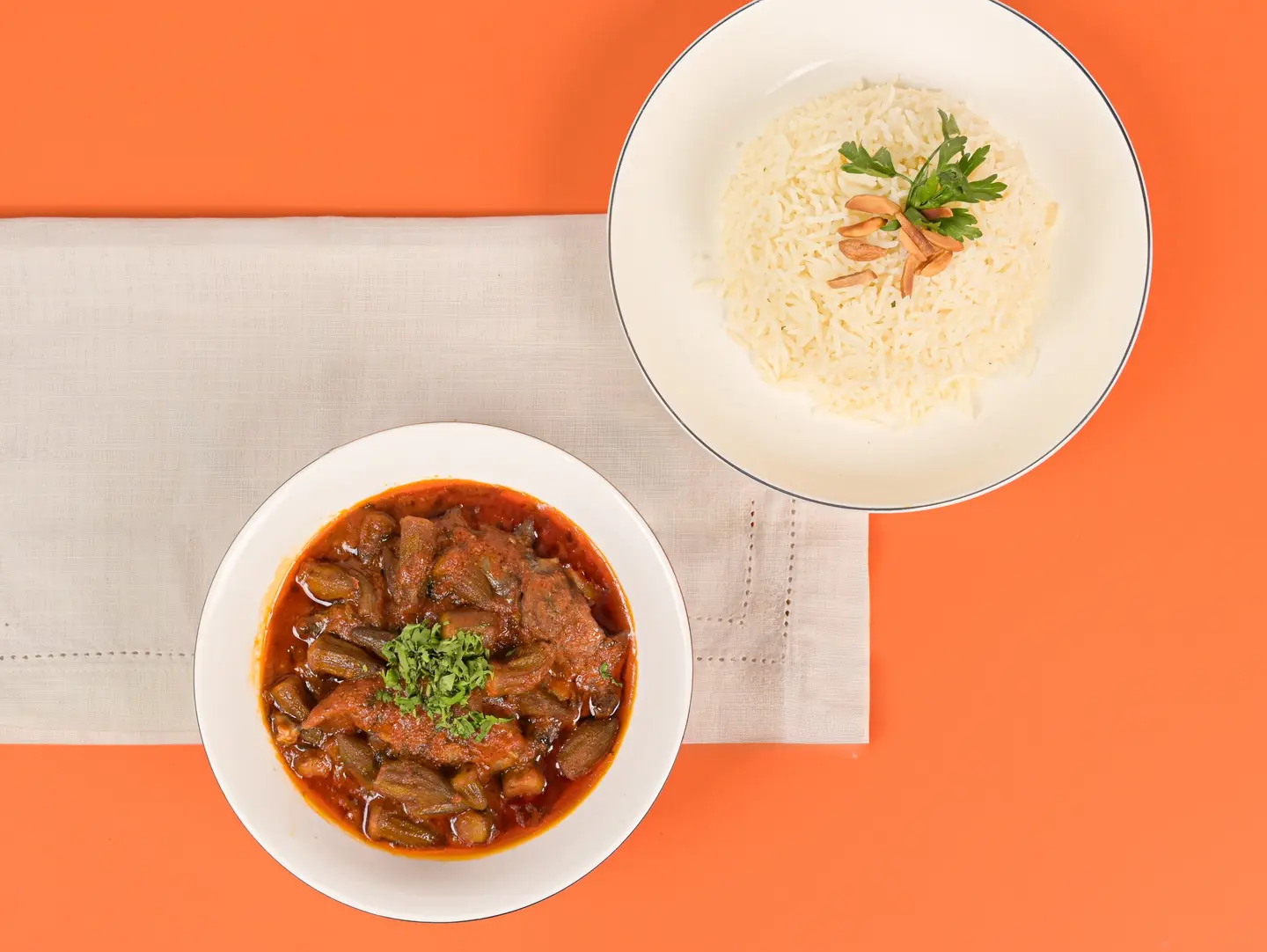 بامية باللحم