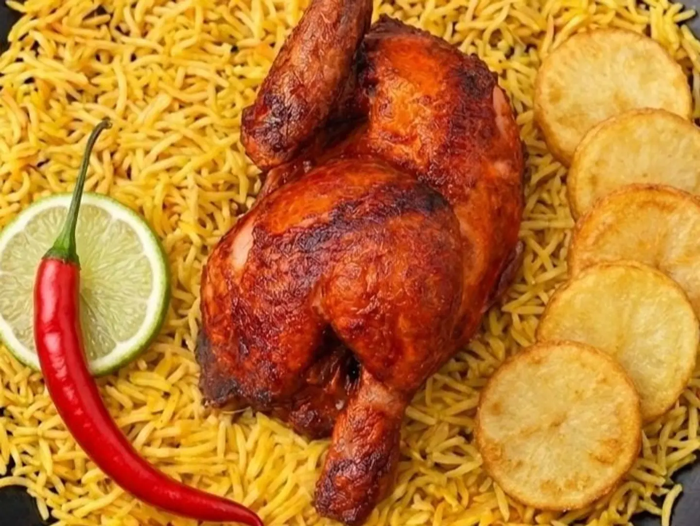 Half Chicken With Rice Bukhary