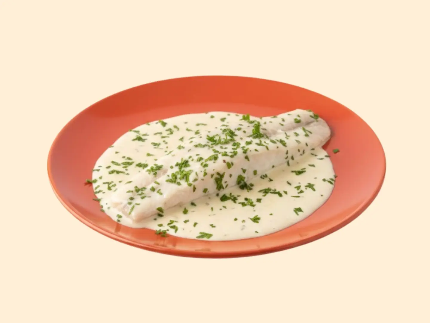 وجبة سمك بالكريمة