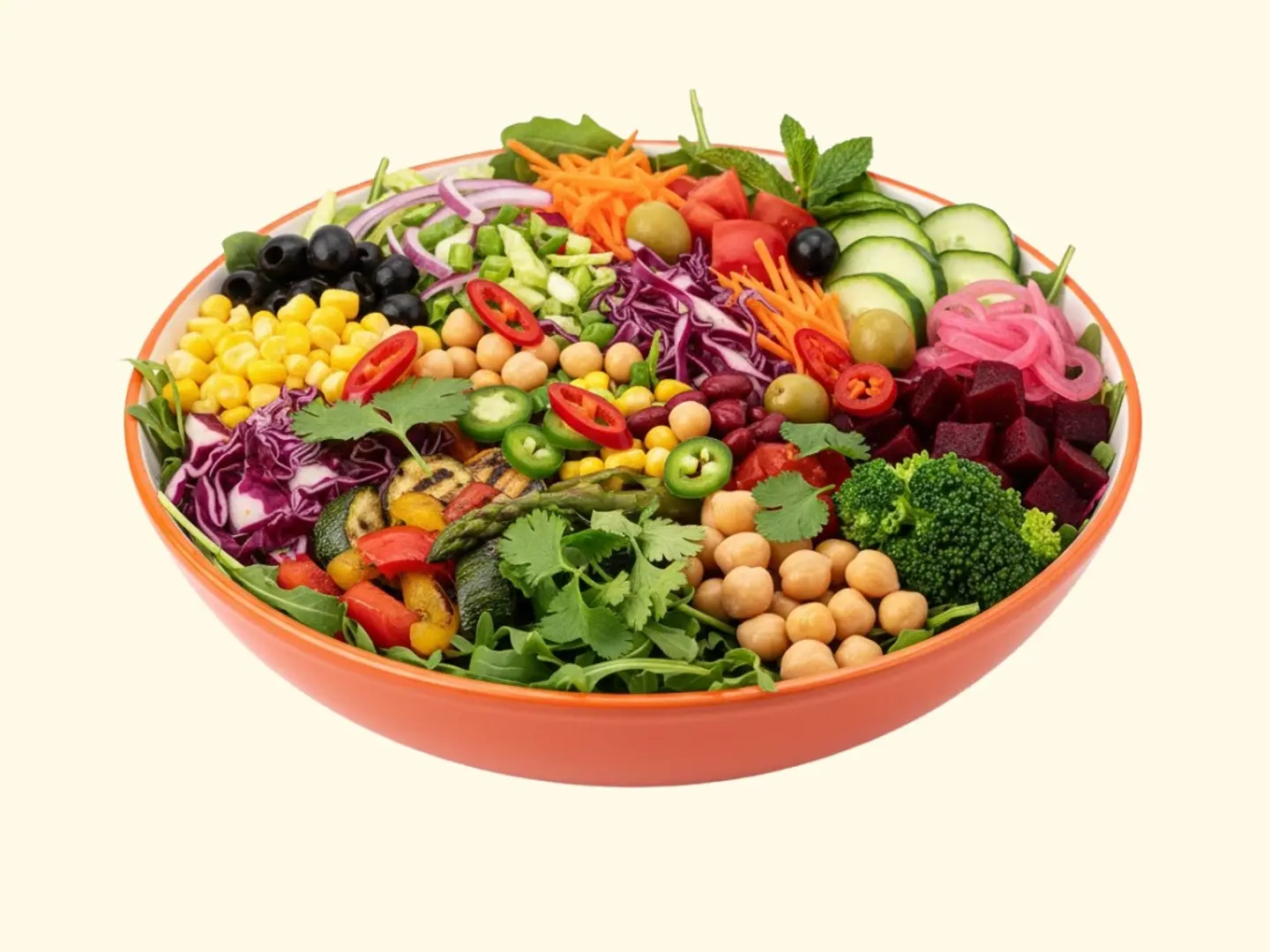 سلطة خضراء 100 جرام