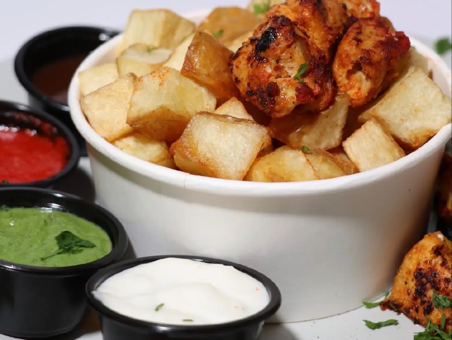 Diced Potatoes With Chicken