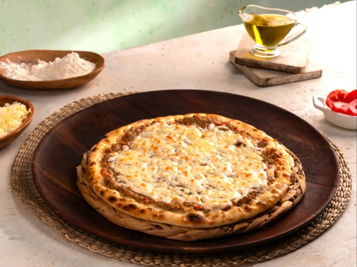 Meat Patterned With Cheese