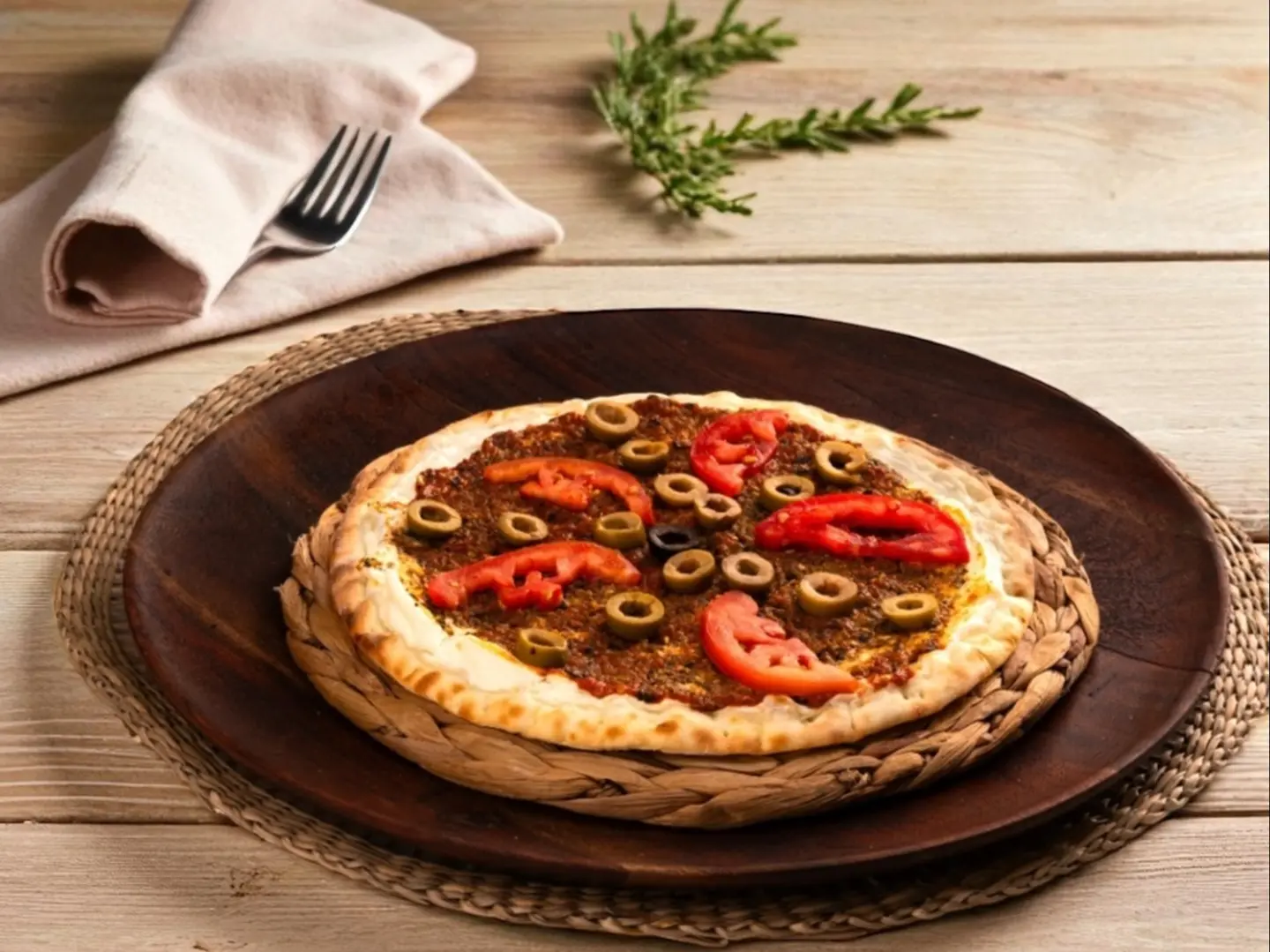 منقوشة لبنة خضار ومحمرة