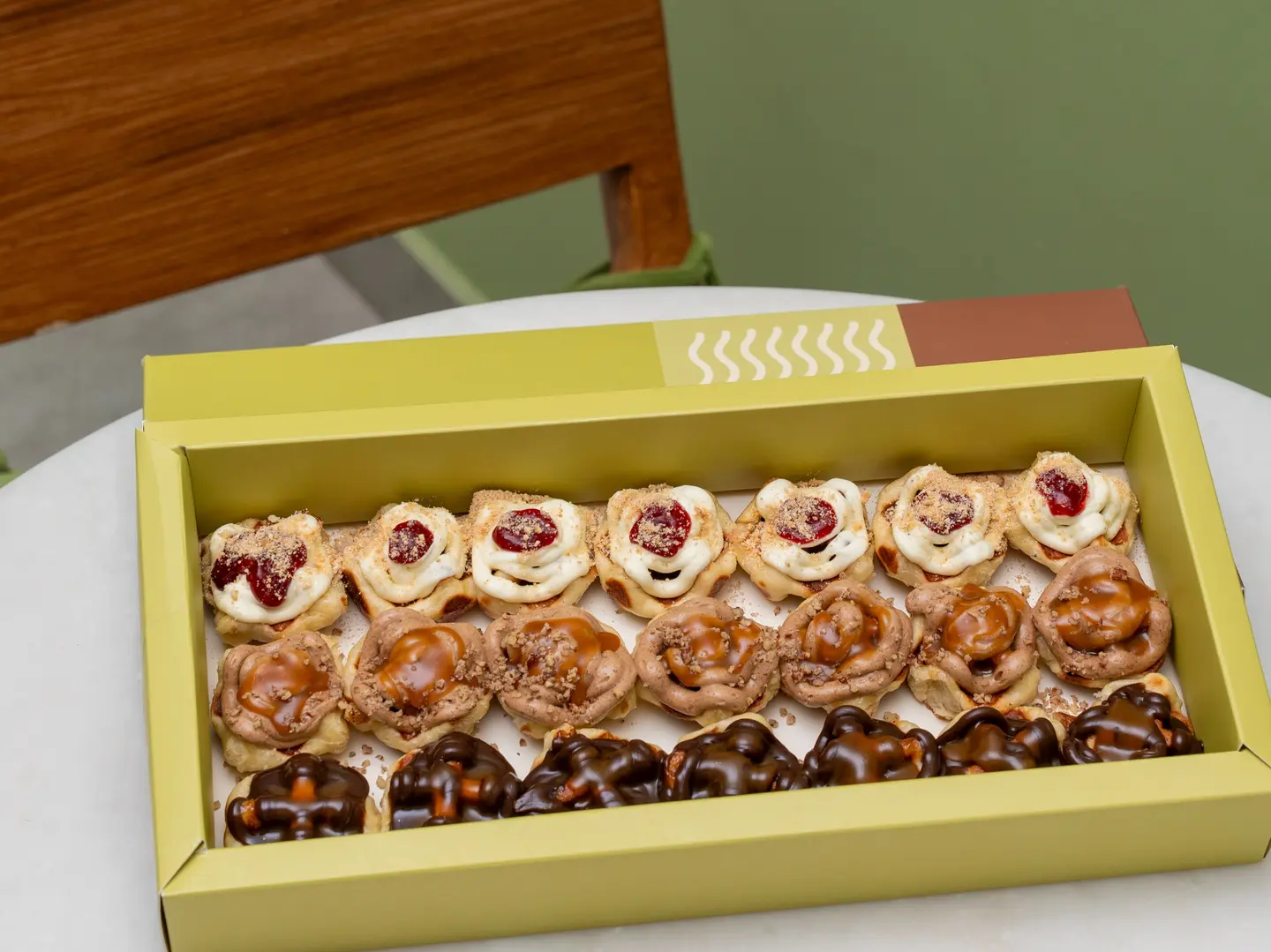 Mini Waffle Mix With Three Flavors