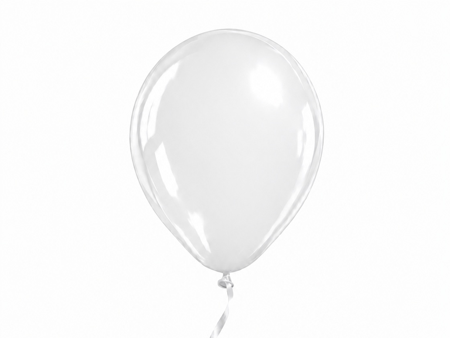 White Helium Balloon