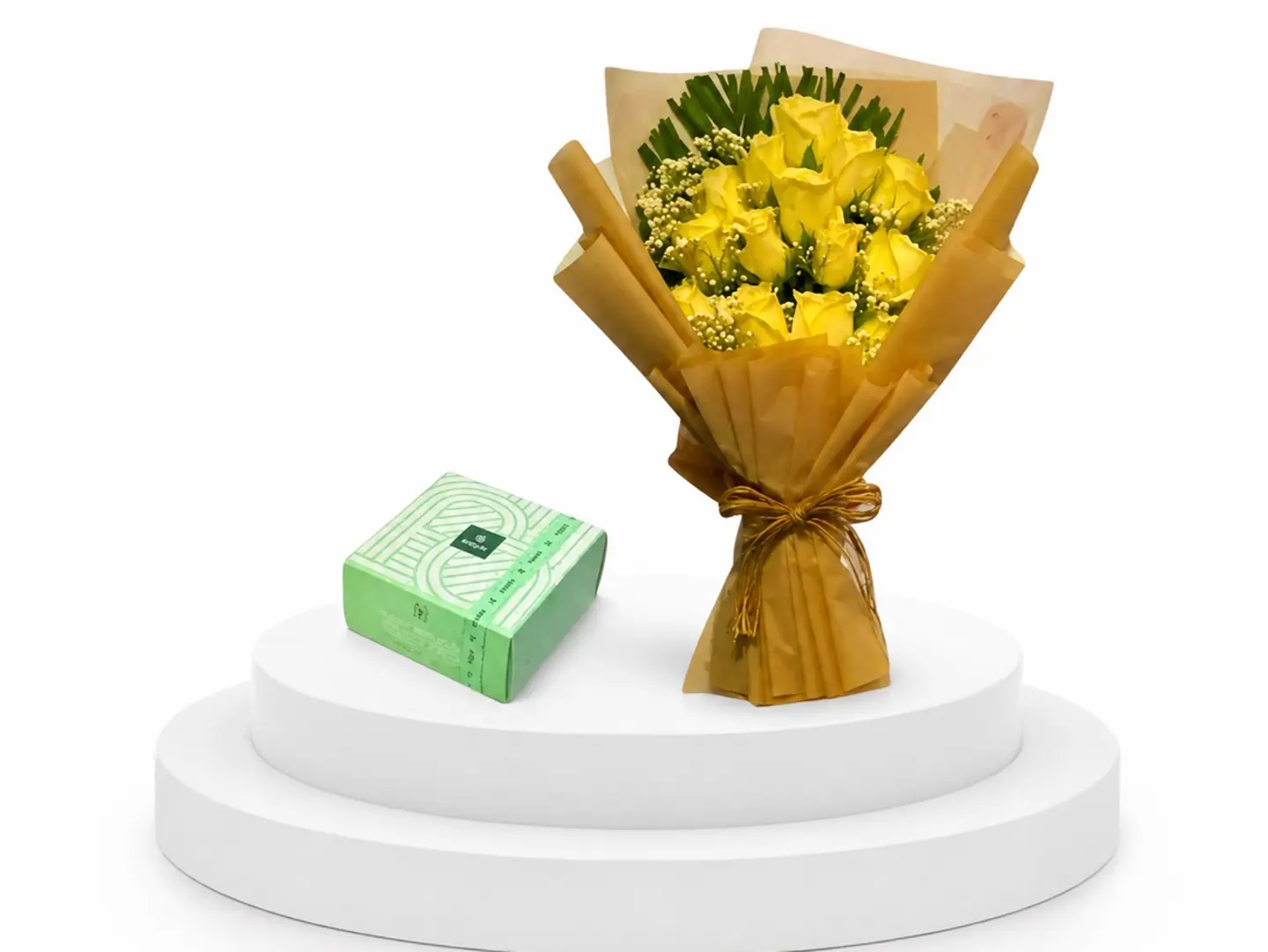 Bouquet Of Flowers And Patchi